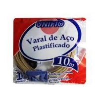 VARAL DE ACO PLASTIFICADO 10M UNIFIO