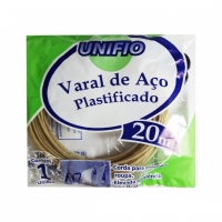 VARAL DE ACO PLASTIFICADO 20M UNIFIO