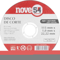 DISCO CORTE  115 X 1,0 22,23  NOVE54
