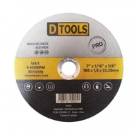 DISCO CORTE ACO 180MM 7 X 1/16X7/8 DTOOLS