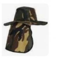 CHAPEU  CAMUFLADO C/ PROTECAO PESCOCO