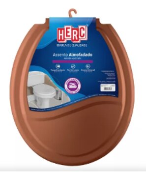 HERC ASSENTO SANIT. ALMOFADADO PRIME MARROM 2391