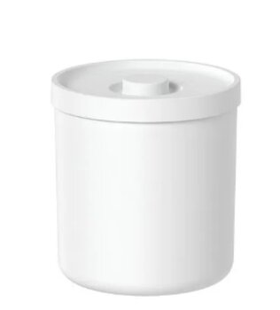 LIXEIRA C/ TAMPA BOLD 6L BRANCO OU  LX10008GF