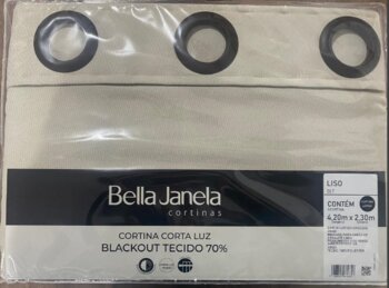 CORTINA CORTA LUZ  4.20X2,30 LISO/AREIA BELLA