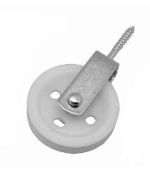 ROLDANA P/ POCO PLASTICA BRANCA 6CM  DTOOLS