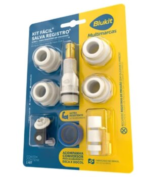 KIT SALVA REGISTRO 9 EM 1 C/ ACAB C 40  BLUKIT