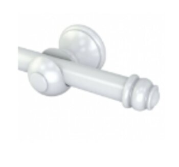 VARAO CORTINA METAL 3.00 M BRANCO SIMPLES