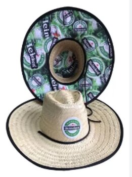 CHAPEU DE PALHA ESTAMPA HEINEKEN