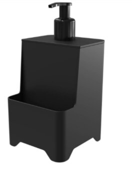 DISPENSER P/DETERGENTE  ESPONJA SMILE PRETO STOLF