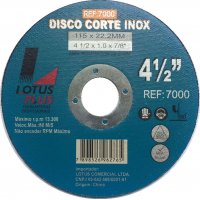 LOTUS DISCO CORTE INOX 4 1/2 X 1,0 REF4007