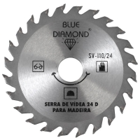 DISCO SERRA VIDEA BLUE DIAMOND 4 3/8 24 DENTES