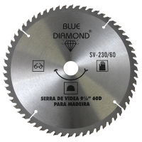 DISCO SERRA VIDEA BLUE DIAMOND 9 1/4 60 DENTES